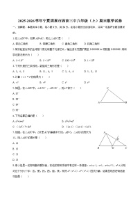 2025-2026学年宁夏固原市西吉三中八年级（上）期末数学试卷-自定义类型