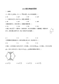 初中数学人教版（2024）九年级上册弧长和扇形面积课时作业