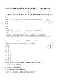 2025-2026学年四川省成都市双流区九年级（上）期末数学试卷（一诊）（含答案+解析）