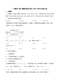 初中数学北师大版（2024）七年级上册（2024）代数式一课一练