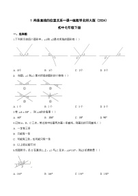 北师大版（2024）七年级下册（2024）两条直线的位置关系课时作业