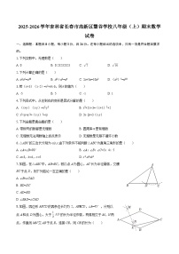 吉林省长春市高新区慧谷学校2025-2026学年八年级上学期期末数学试卷（含答案）