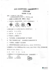 2025-2026第一学期河北邢台任泽区期末考九年级数学_(含答案_)试卷