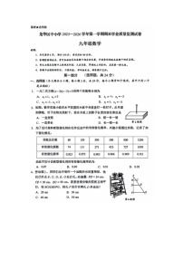 广东省深圳市龙华区2025-2026学年度第一学期九年级数学期末试卷 无答案