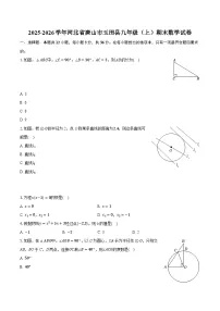 2025-2026学年河北省唐山市玉田县九年级（上）期末数学试卷-普通用卷