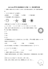 2025-2026学年江西省南昌市九年级（上）期末数学试卷-普通用卷