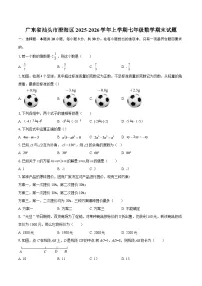 广东省汕头市澄海区2025-2026学年上学期七年级数学期末试题(含答案)