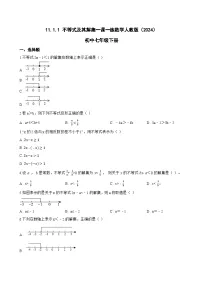 初中数学人教版（2024）七年级下册（2024）不等式及其解集课时练习