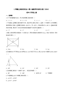 初中数学华东师大版（2024）八年级上册（2024）2. 等腰三角形的判定同步练习题