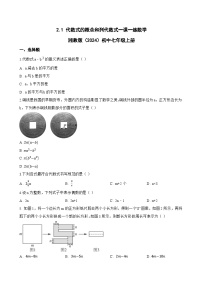 湘教版（2024）七年级上册（2024）代数式的概念和列代数式达标测试