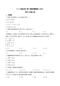 初中数学冀教版（2024）八年级上册（2024）17.3 勾股定理巩固练习
