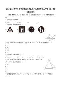 2025-2026学年陕西省安康市石泉县迎丰九年制学校八年级（上）期末数学试卷-自定义类型