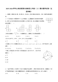 2025-2026学年山东省淄博市高青县九年级（上）期末数学试卷（五四学制）-自定义类型