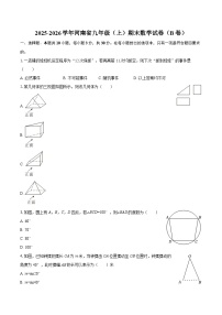 2025-2026学年河南省九年级（上）期末数学试卷（B卷）-自定义类型