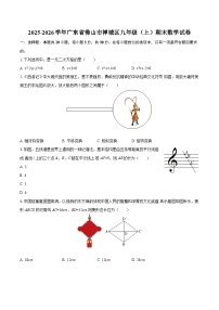 2025-2026学年广东省佛山市禅城区九年级（上）期末数学试卷-自定义类型