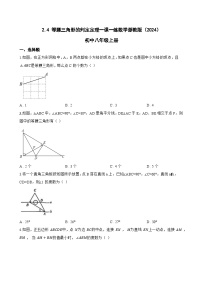 初中浙教版（2024）2.4 等腰三角形的判定定理同步训练题