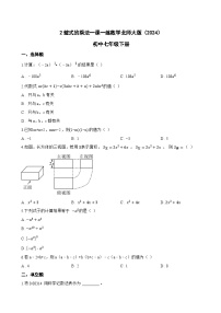数学七年级下册（2024）整式的乘法同步练习题