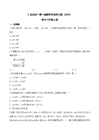 华东师大版（2024）八年级上册（2024）第13章 勾股定理13.1 勾股定理及其逆定理3. 反证法同步练习题