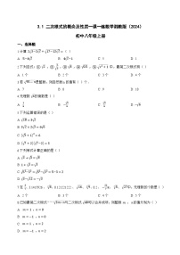 湘教版（2024）八年级上册（2024）第3章 二次根式3.1 二次根式的概念及性质同步训练题