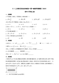 湘教版（2024）八年级上册（2024）第3章 二次根式3.3 二次根式的加法和减法随堂练习题