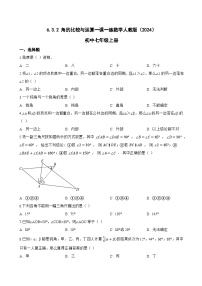 初中人教版（2024）角的比较与运算课后测评