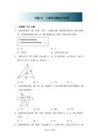 中考数学第一轮复习专题23 三角形的概念与性质（专项练习含答案）