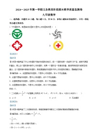 广东省阳江市阳西县九年级上学期1月期末考试数学试题（解析版）-A4
