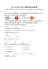 2025-2026学年八年级上学期期末数学试题安徽-自定义类型