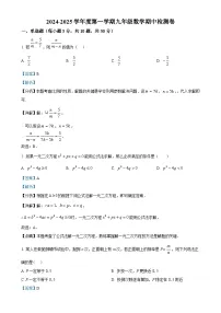 广东省揭阳市揭西县九年级上学期期中考试数学试题（解析版）-A4