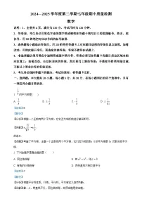 广东省阳江市第二中学七年级下学期期中考试数学试题（解析版）-A4
