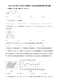 广东省佛山市南海外国语学校九年级上学期数学期中试题（原卷版）-A4