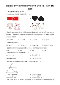 广东省深圳实验学校初中部七年级下学期月考数学试题（原卷版）-A4