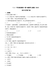 数学七年级下册（2024）平行线的概念综合训练题