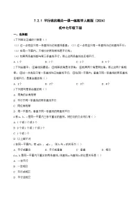 数学七年级下册（2024）平行线的概念综合训练题