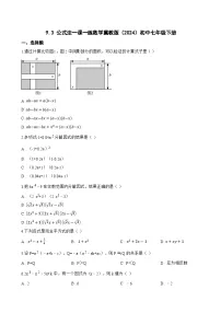 七年级下册（2024）公式法当堂达标检测题