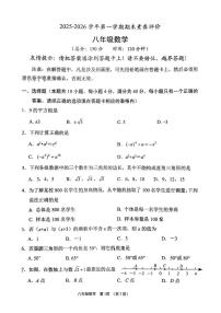福建省漳州市龙文区2025-2026学年第一学期期末素养评价八年级数学试题含答案