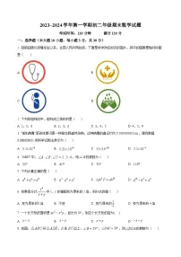 广东省东莞外国语学校等八年级上学期期末数学试题（原卷版）-A4