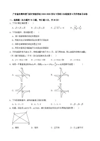广东省东莞市虎门成才实验学校2024-2025学年下学期八年级数学5月月考练习试卷
