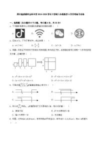 四川省成都市玉林中学2024-2025学年下学期八年级数学5月月考练习试卷