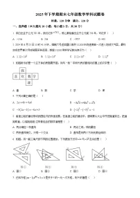 湖南湘潭市岳塘区2025-2026学年七年级上学期期末考试数学试卷（试卷+解析）