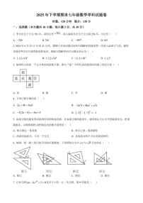 湖南湘潭市岳塘区2025-2026学年七年级上学期期末考试数学试卷（试卷+解析）