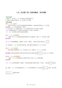 2024版人教版七年级下册数学期末二元一次方程组专项练习无答案