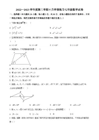 广东省茂名市高州市第一中学附属实验中学七年级下学期5月月考数学试题（原卷版）-A4