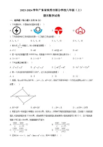 广东省东莞市部分学校八年级上学期期末数学试题（原卷版）-A4
