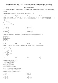 2025-2026学年河北省承德市兴隆县九年级上学期期末考试数学试卷（学生版）