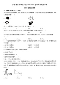 2025-2026学年广东省东莞市长安镇九年级上学期期末考数学试卷（学生版）