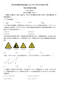 2025-2026学年四川省成都市郊区联盟九年级上学期期末考试数学试卷（学生版）