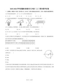2025-2026学年新疆吐鲁番市九年级（上）期末数学试卷（含答案）