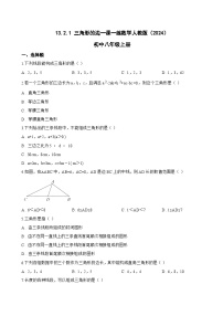 数学八年级上册（2024）13.2.1 三角形的边测试题