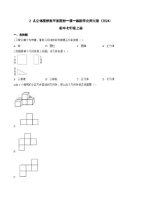 数学七年级上册（2024）从立体图形到平面图形课后练习题